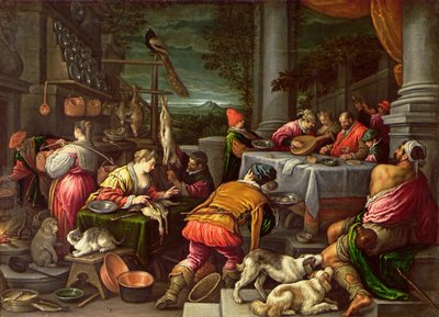The Rich Man and Lazarus by Leandro da Ponte Bassano